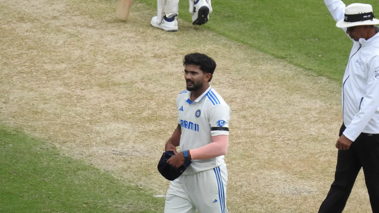 Nitish Kumar Reddy fielding against Australia on the 2nd Day of the 4th Test at the Melbourne Cricket Ground, for the 2024–25 Border-Gavaskar Trophy